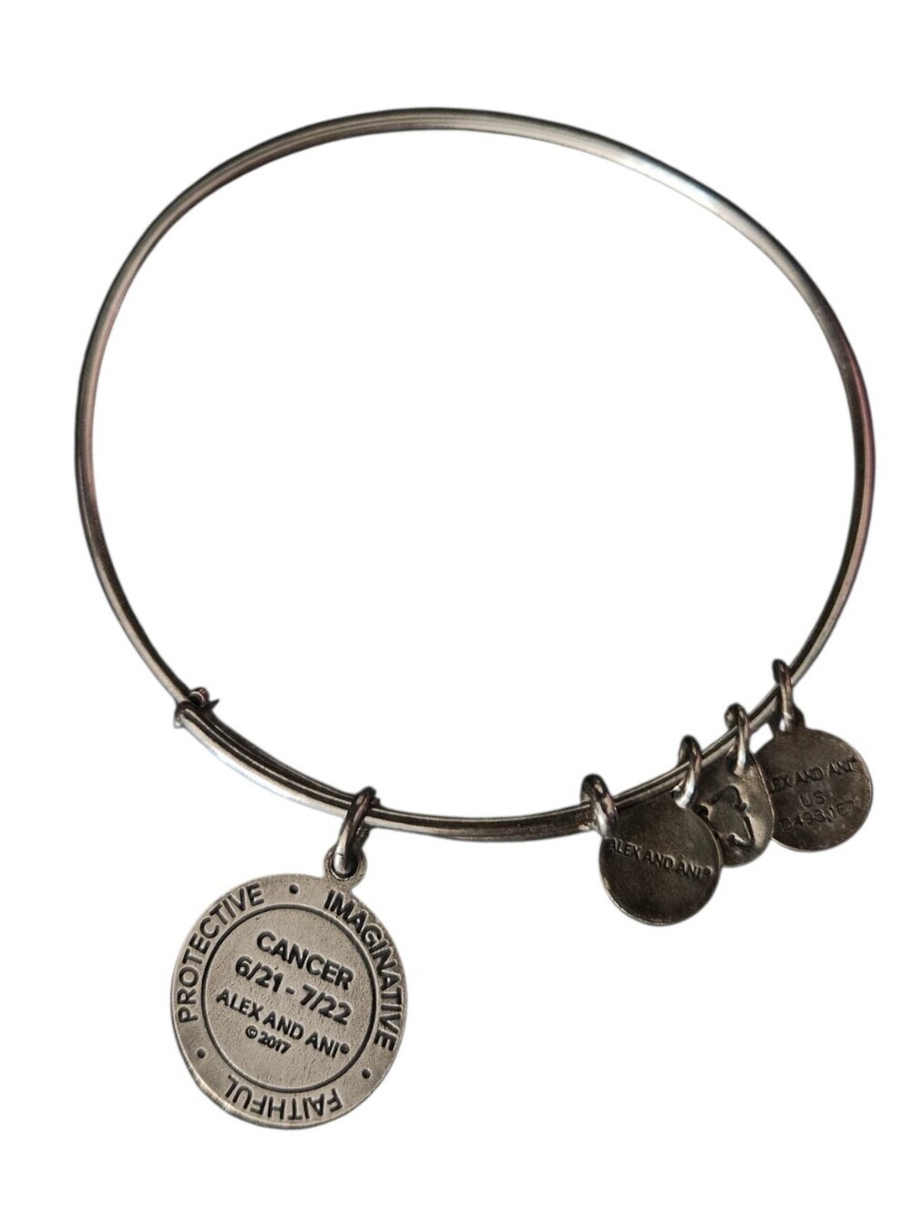 Alex & Ani Astrology Cancer Charm Bangle Bracelet - Picture 2 of 2